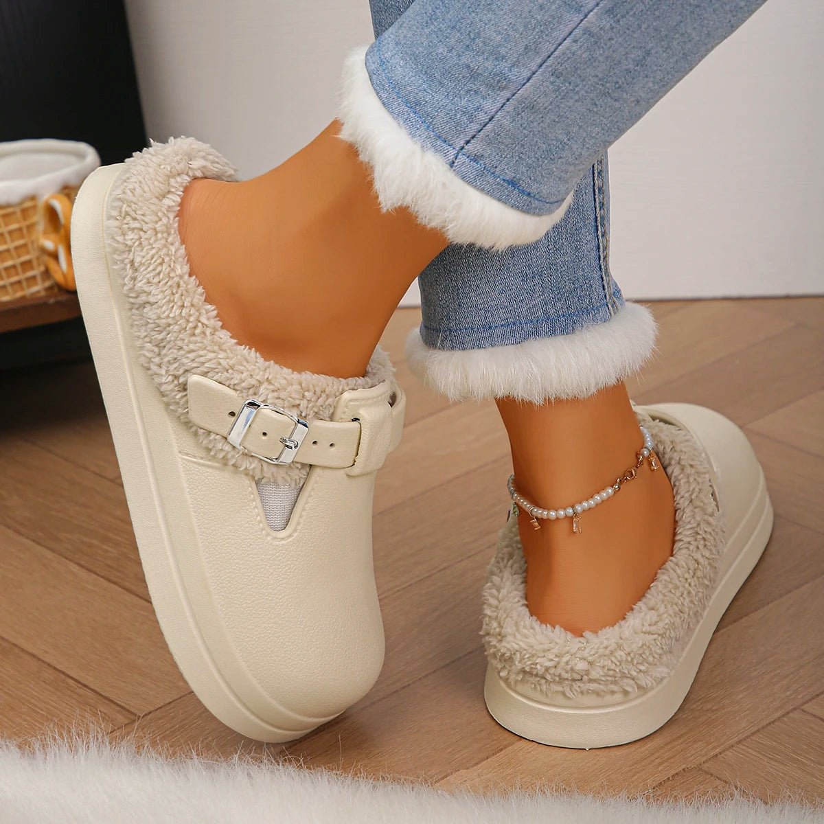Eva Pluche Cozy Muiltjes