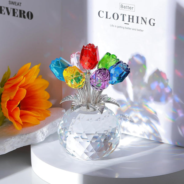 Kristallen Rozen Bouquet Decor
