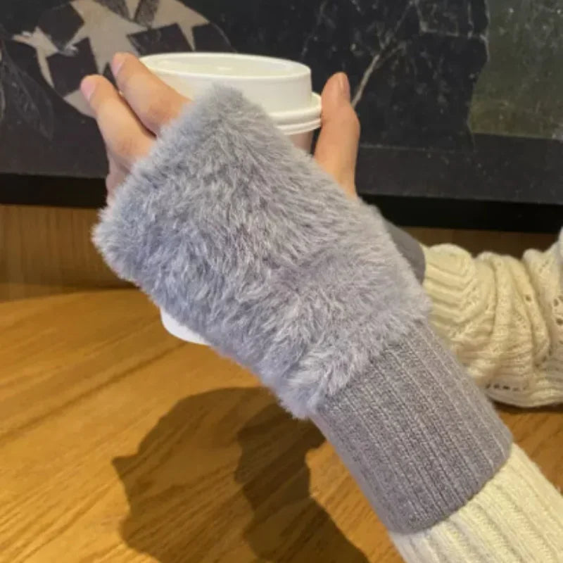 Fleece Halfvinger Handschoenen