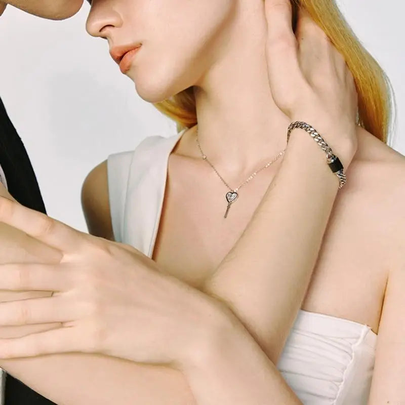 HeartLock Armband en Ketting Set