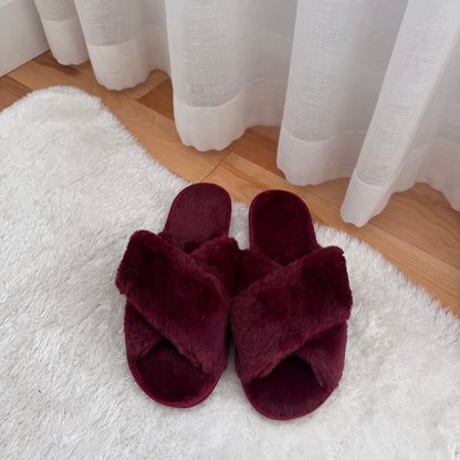 Warme Knusse Kruisband Pantoffels