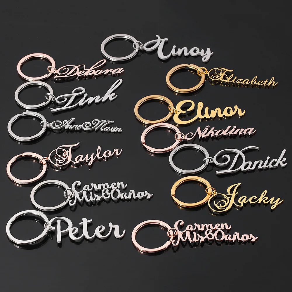 Custom Naam Sleutelhanger
