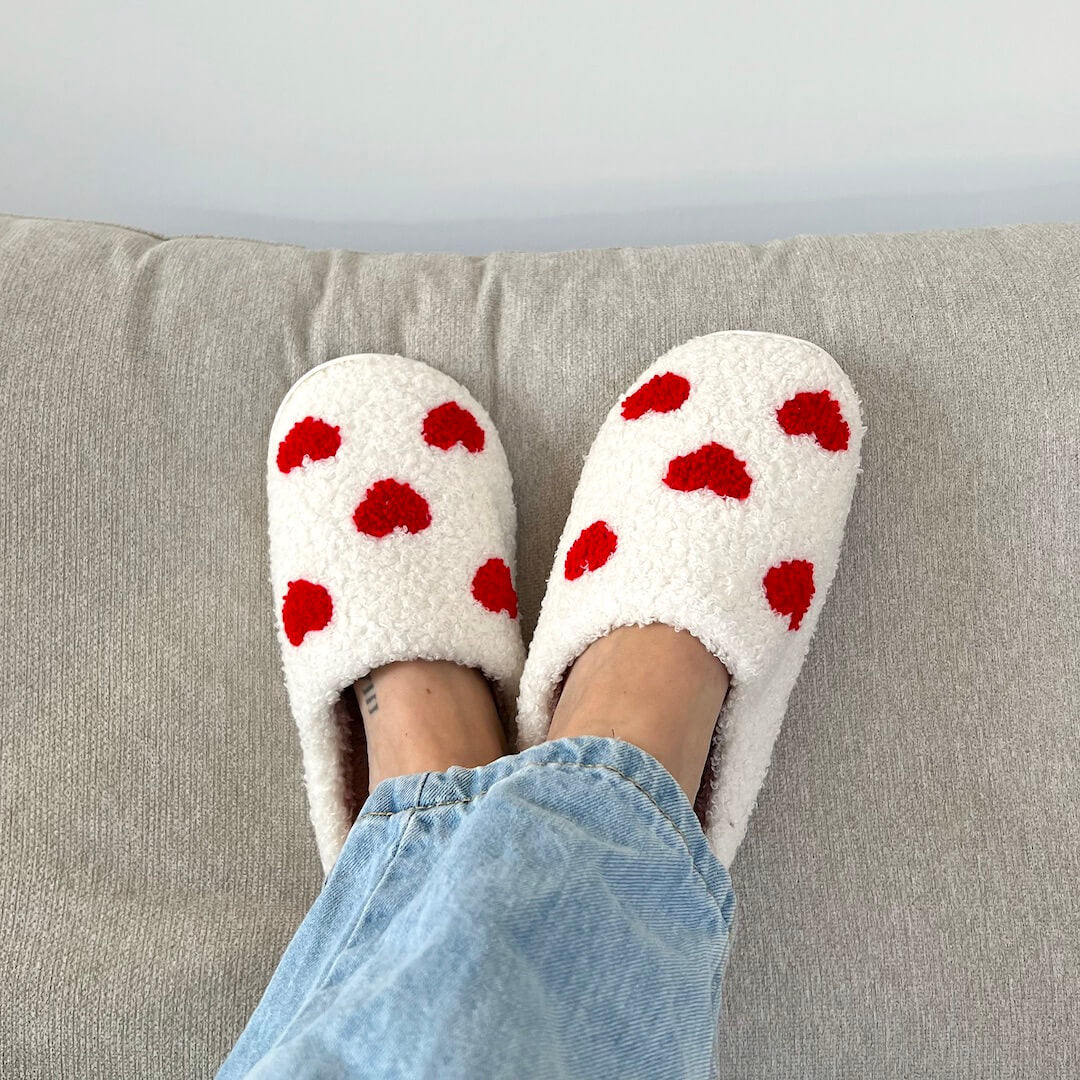Knuffelzachte Liefdesslippers
