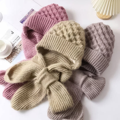 WarmKnit Gevoerde Sjaalhoed