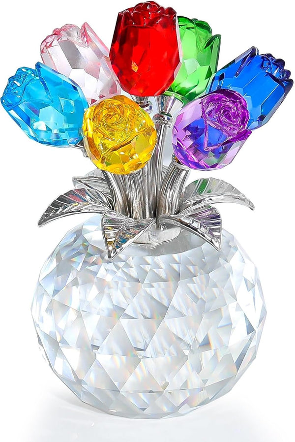 Kristallen Rozen Bouquet Decor
