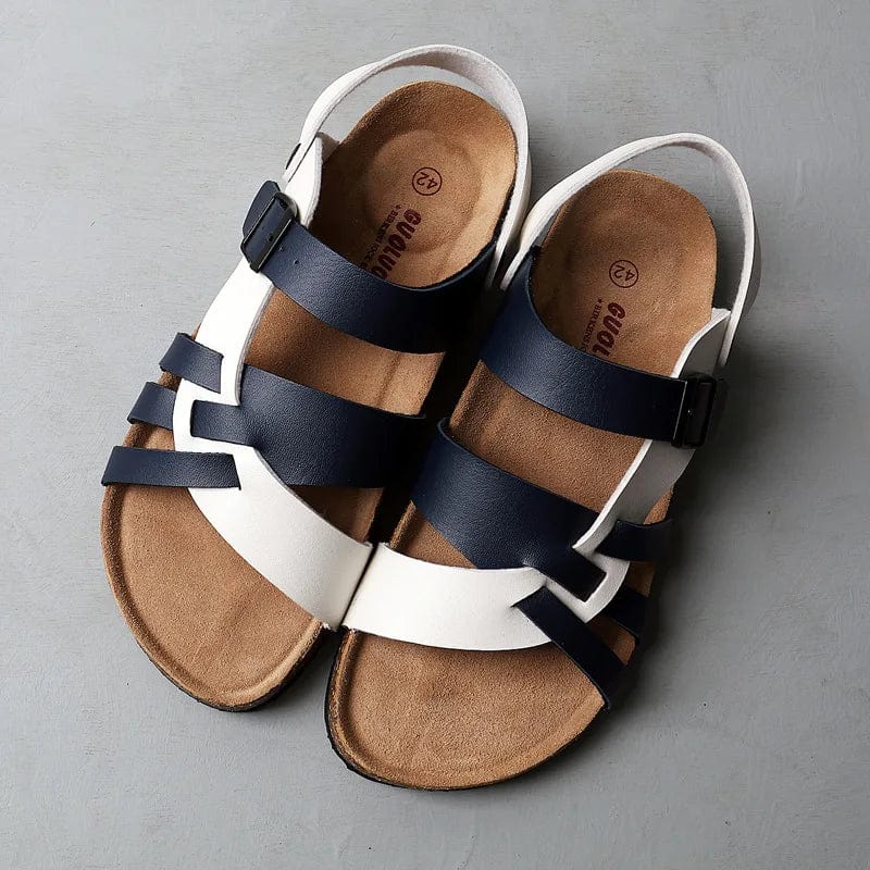 Dames Leren Sandalen Zwart
