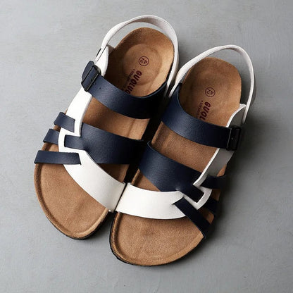 Dames Leren Sandalen Zwart