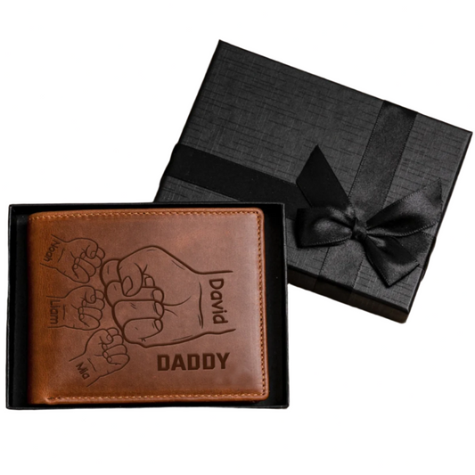 Clenched Hands Leather Wallet