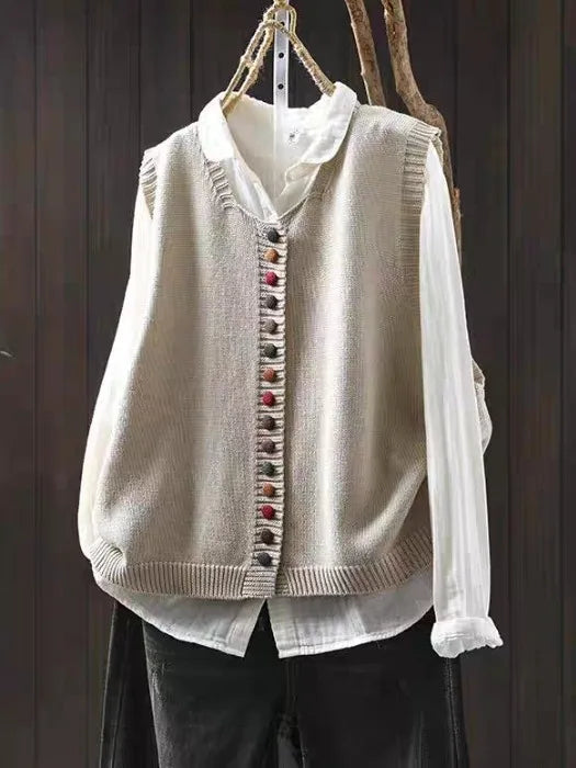 Klassieke Herfstcardigan Casual Warm Stijl