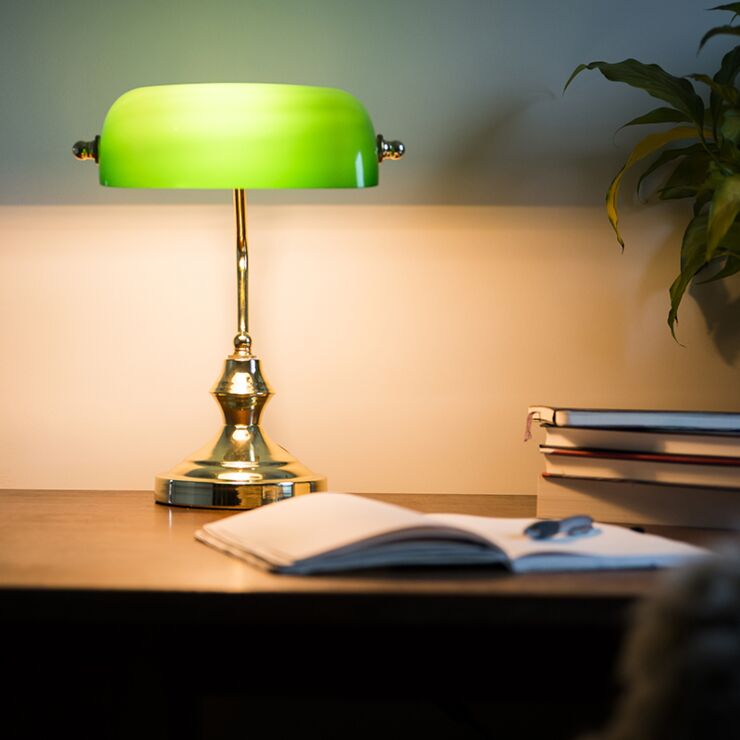 Retro Groene Tafellamp