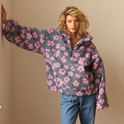 Sofia Bloemen Fleece Trui