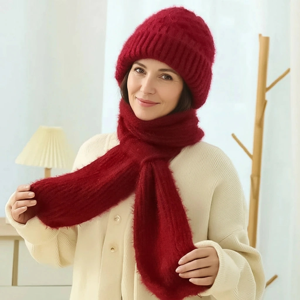 WarmKnit Gevoerde Sjaalhoed