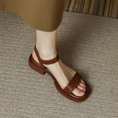 Luna Leren Sandalen