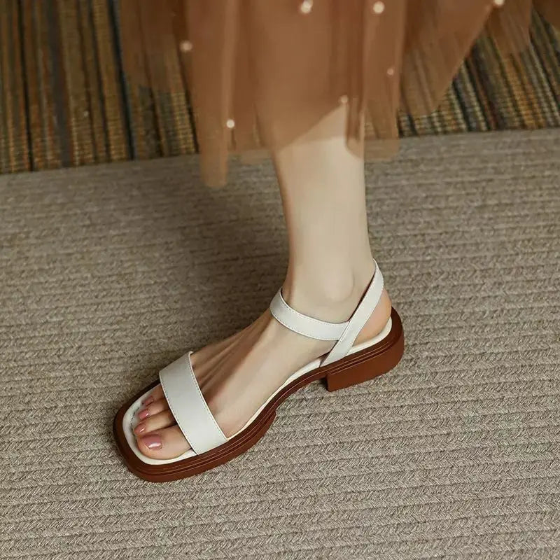 Luna Leren Sandalen