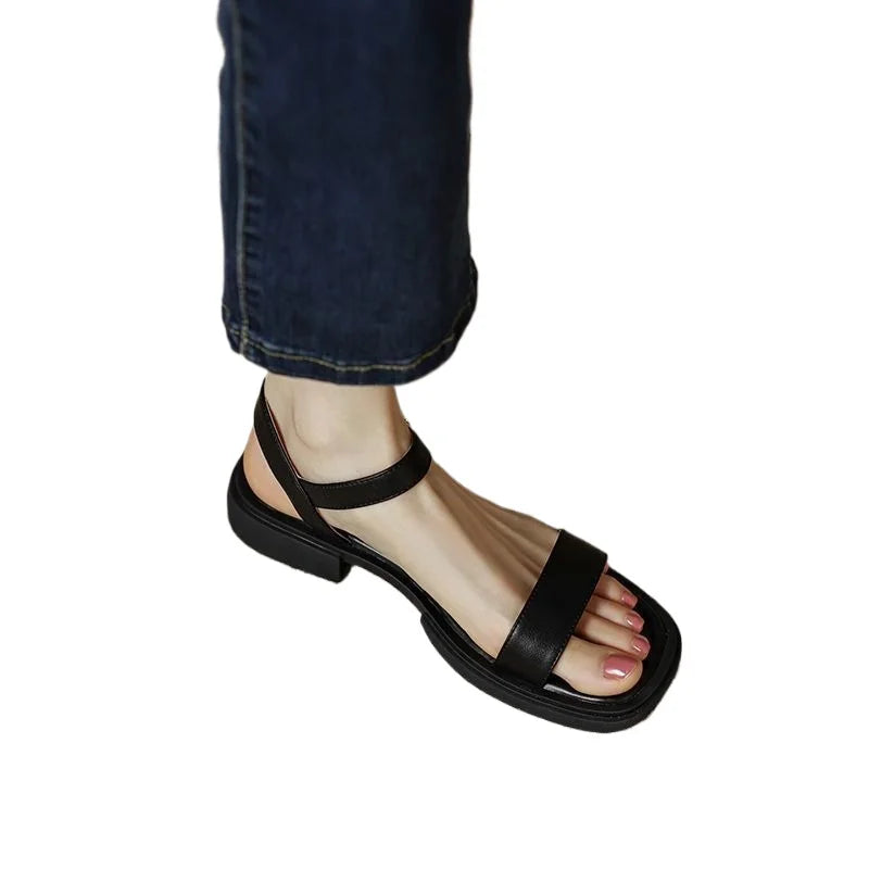 Luna Leren Sandalen