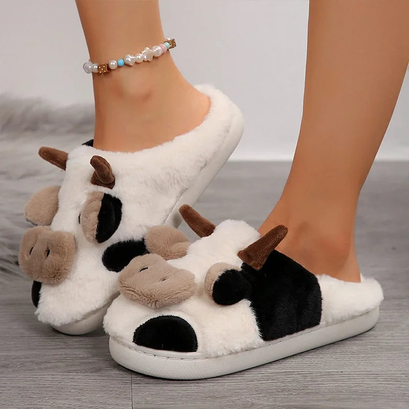 Schattige Koeien Pluche Pantoffels