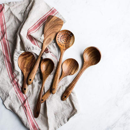 Eco-Friendly Teak Utensils Set