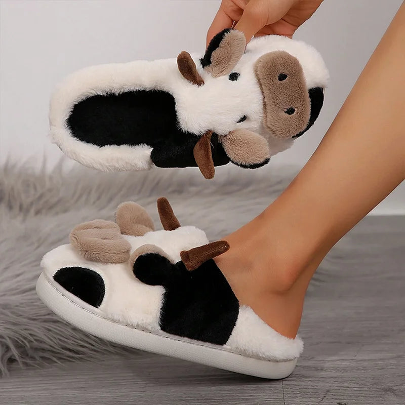 Schattige Koeien Pluche Pantoffels