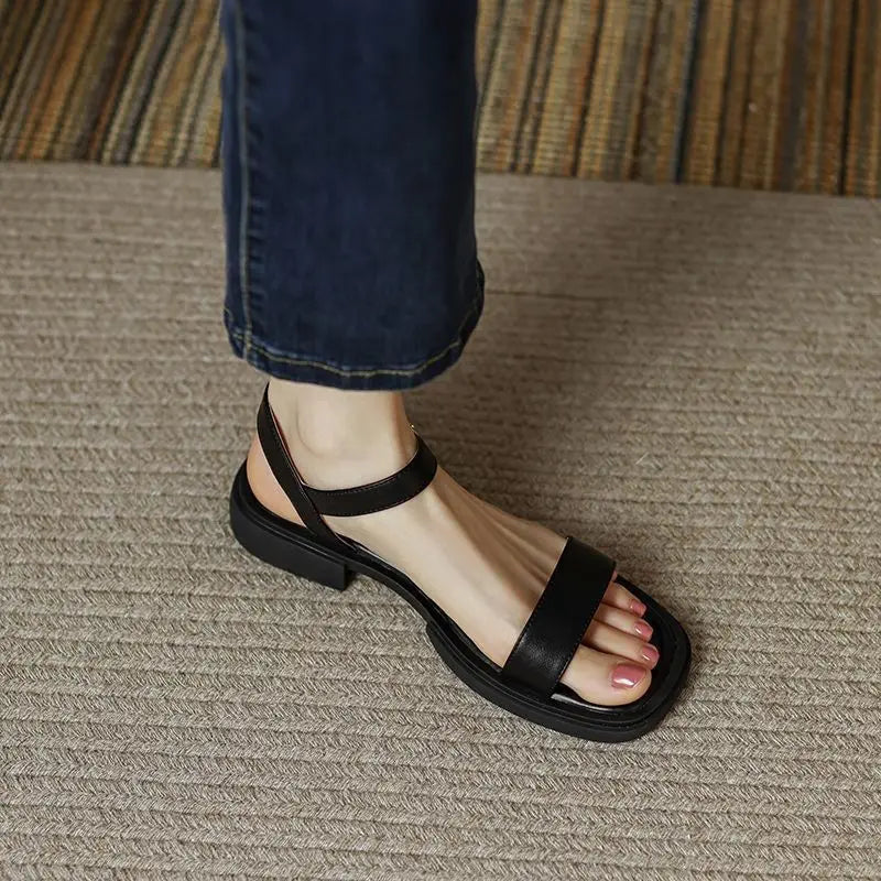 Luna Leren Sandalen