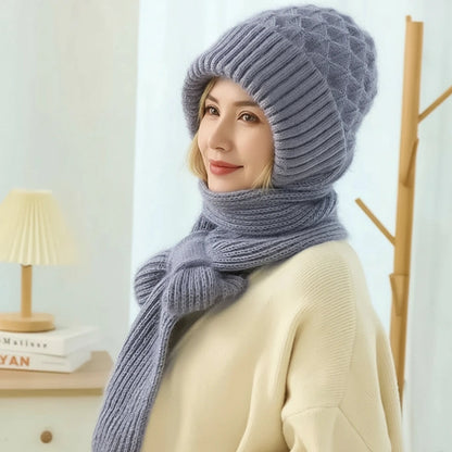 WarmKnit Gevoerde Sjaalhoed