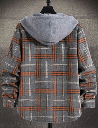 Aubin Surchemise Carreaux Herfst Casual