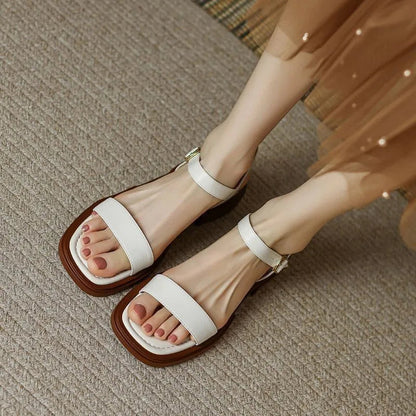 Luna Leren Sandalen