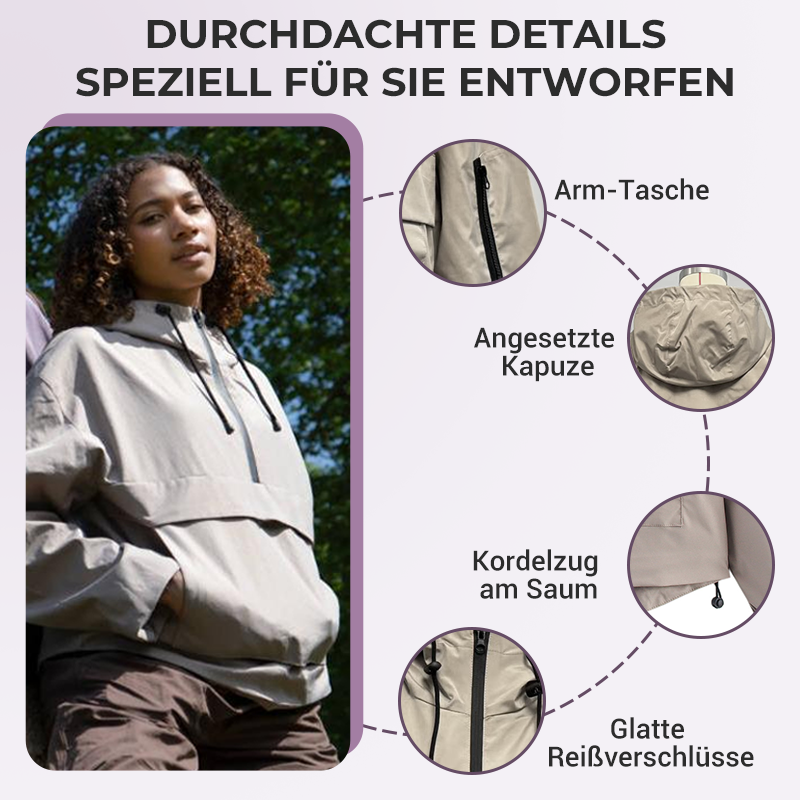 Winddichte Jas met Capuchon