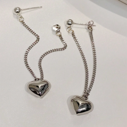 Silver Heartlet Charms