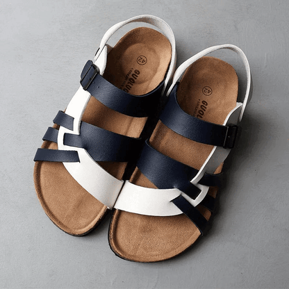 Dames Leren Sandalen Zwart