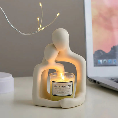 Omhelzend Koppel Decoratieve Lamp