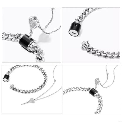 HeartLock Armband en Ketting Set