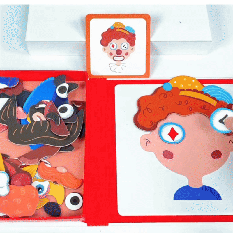 Educatief Gezichtspuzzel Spel