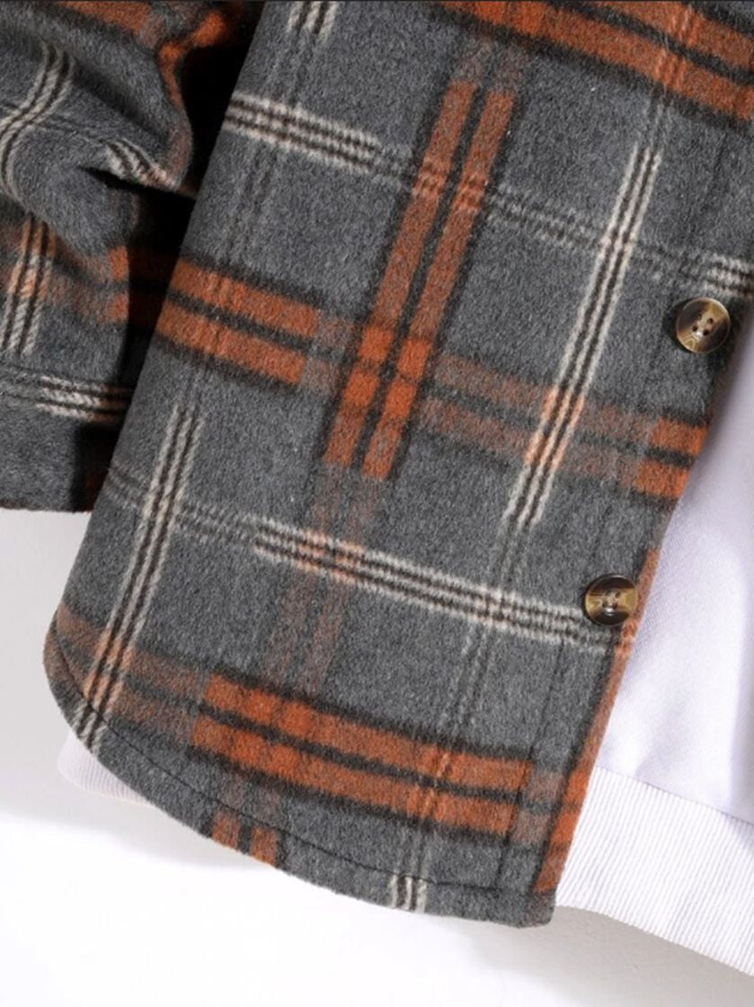Aubin Surchemise Carreaux Herfst Casual
