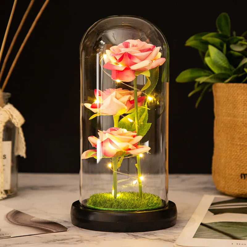 Verlichte Eeuwige Roos met LED