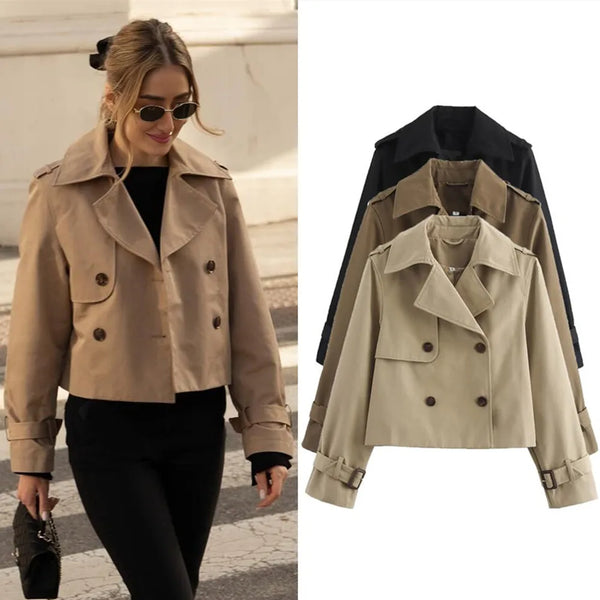 Cropped Trench Jas Vol Liefde