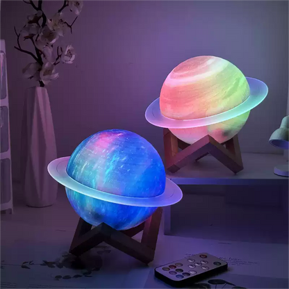 Saturnus Lamp en Bluetooth Speaker
