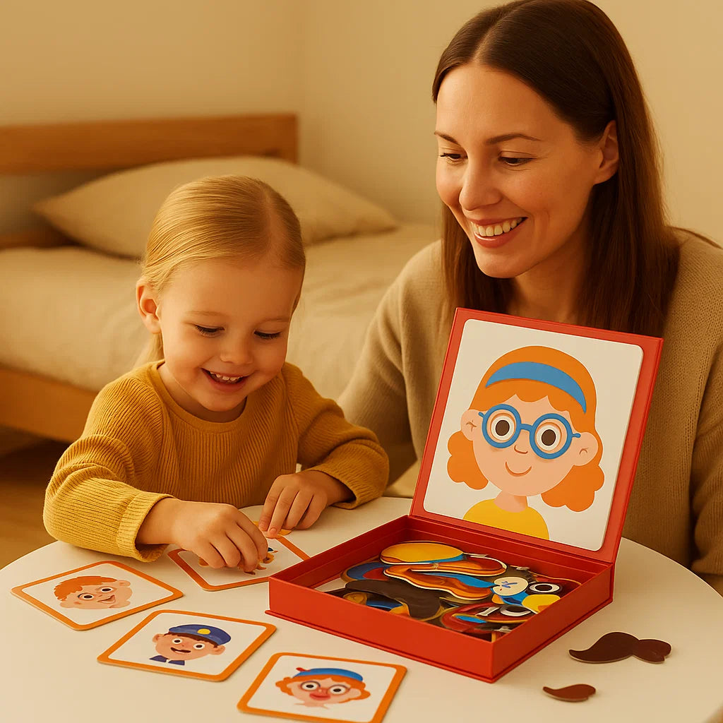 Educatief Gezichtspuzzel Spel