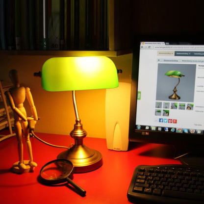 Retro Groene Tafellamp