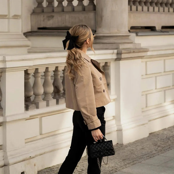 Cropped Trench Jas Vol Liefde