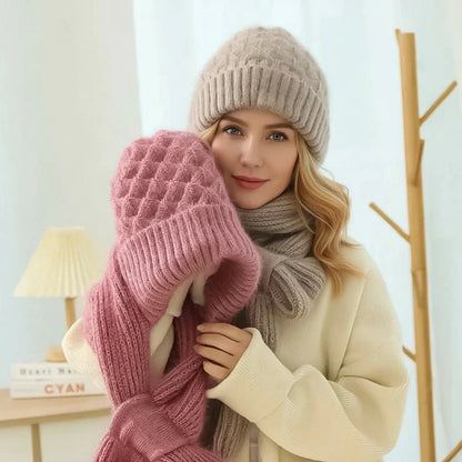 WarmKnit Gevoerde Sjaalhoed