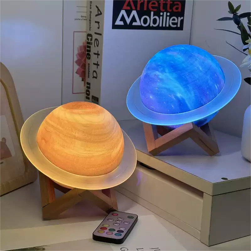 Saturnus Lamp en Bluetooth Speaker
