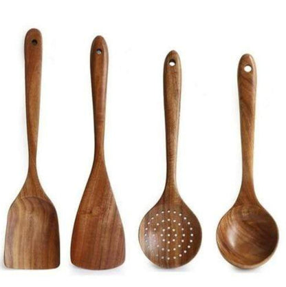 Eco-Friendly Teak Utensils Set