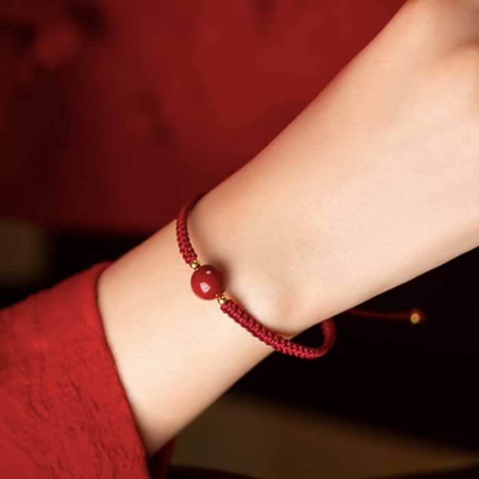 Rode Draad van het Lot Armband