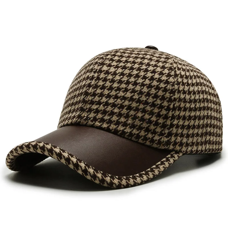 Houndstooth Leren Pet