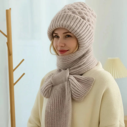 WarmKnit Gevoerde Sjaalhoed