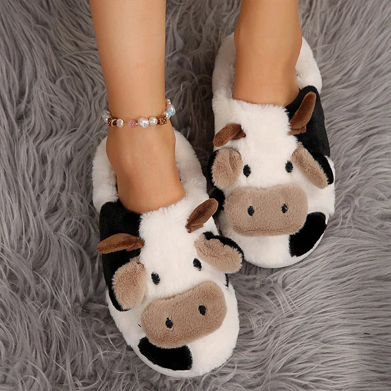 Schattige Koeien Pluche Pantoffels