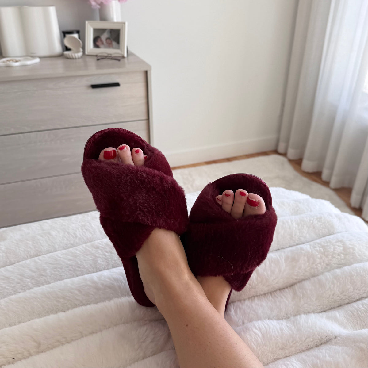 Warme Knusse Kruisband Pantoffels