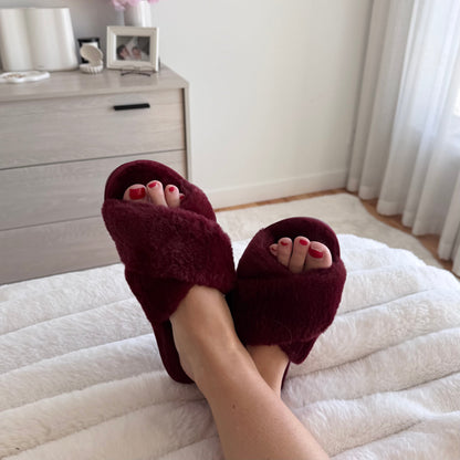 Warme Knusse Kruisband Pantoffels