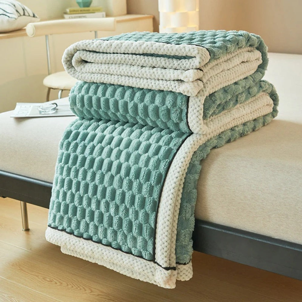LuxeHaven – Ultiem Zachte Sherpa Fleece Deken voor Pure Ontspanning