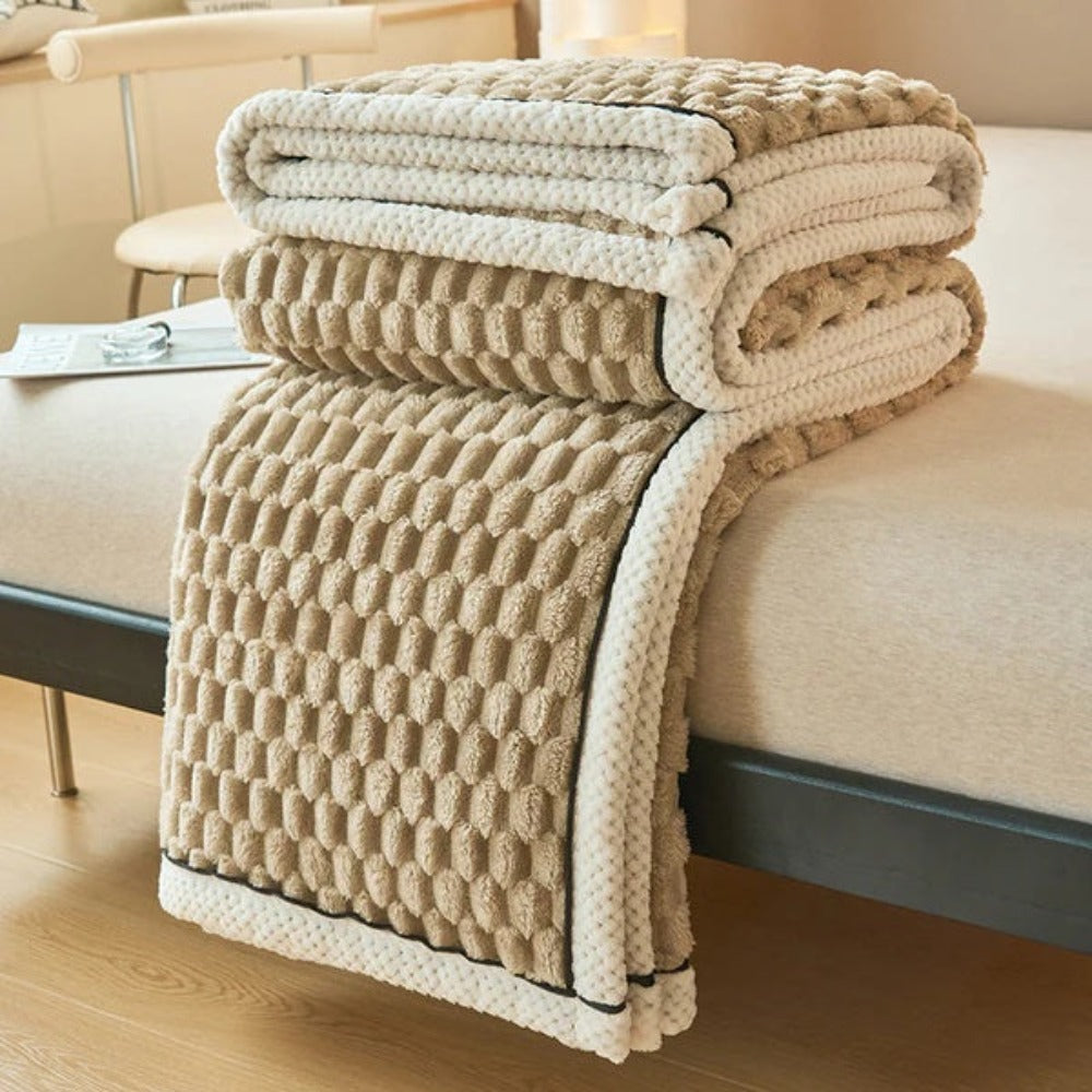 LuxeHaven – Ultiem Zachte Sherpa Fleece Deken voor Pure Ontspanning